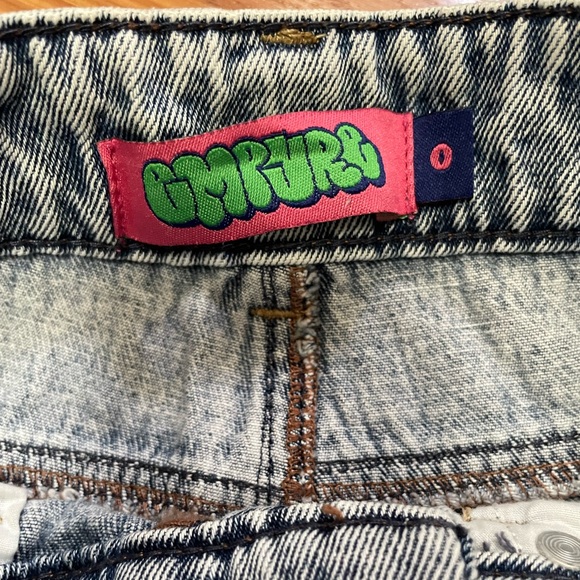 Zumiez Empyre Tori Courtney Wash Skate Denim Jeans Baggy High Rise Distressed 0 - Picture 12 of 16